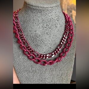 Sweet Pink Chain Necklace